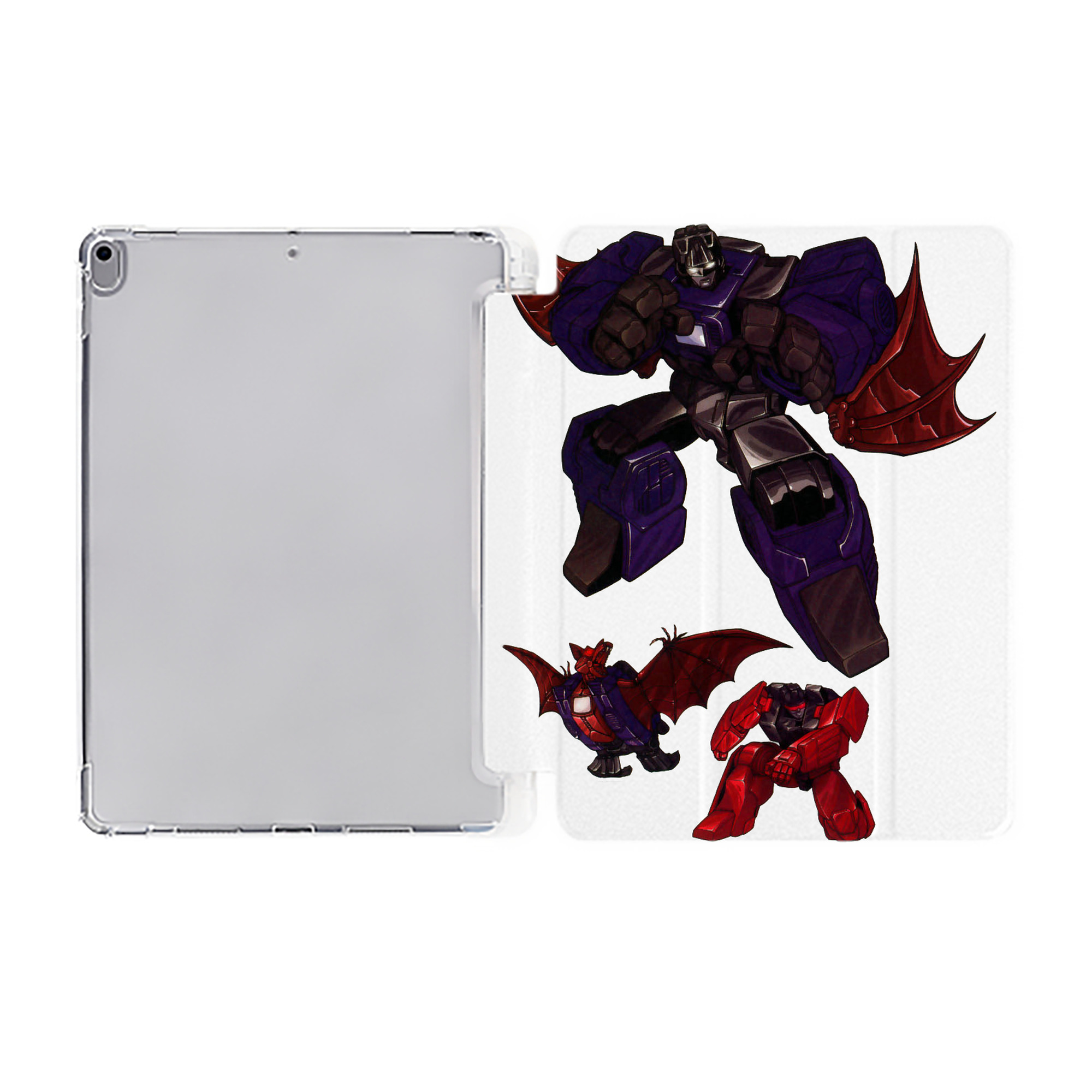 （画像用）  IPad ケース ペン収納付き 三つ折りスタンド PUレザー×シリコン 対応機種9.5/10.5/10.9インチ